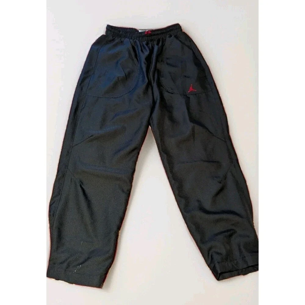 Vintage Y2K Jordan Pants Mens Size M Black Red Track
